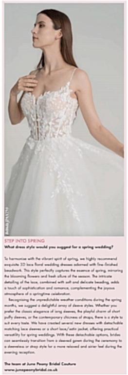 floral wedding dress